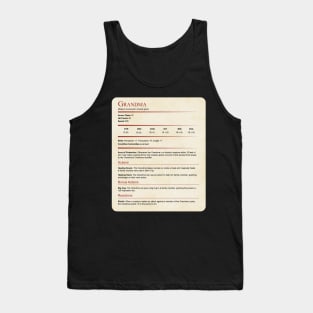 D&d Grandma Statblock Tank Top